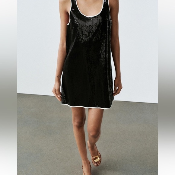 New ZARA Sequin Mini Dress - Picture 7 of 10